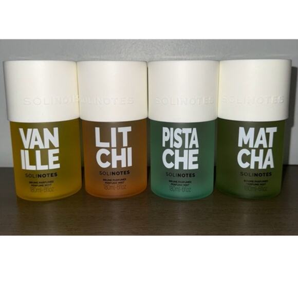 Solinotes Perfume Mist Set 6oz (4-Pack) – Vanilla, Litchi, Pistachio, Matcha - Picture 5 of 5